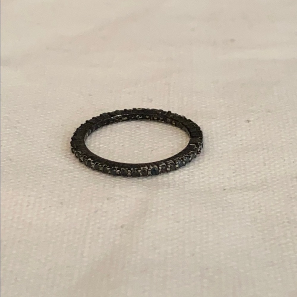Black Cubic Zirconia Band